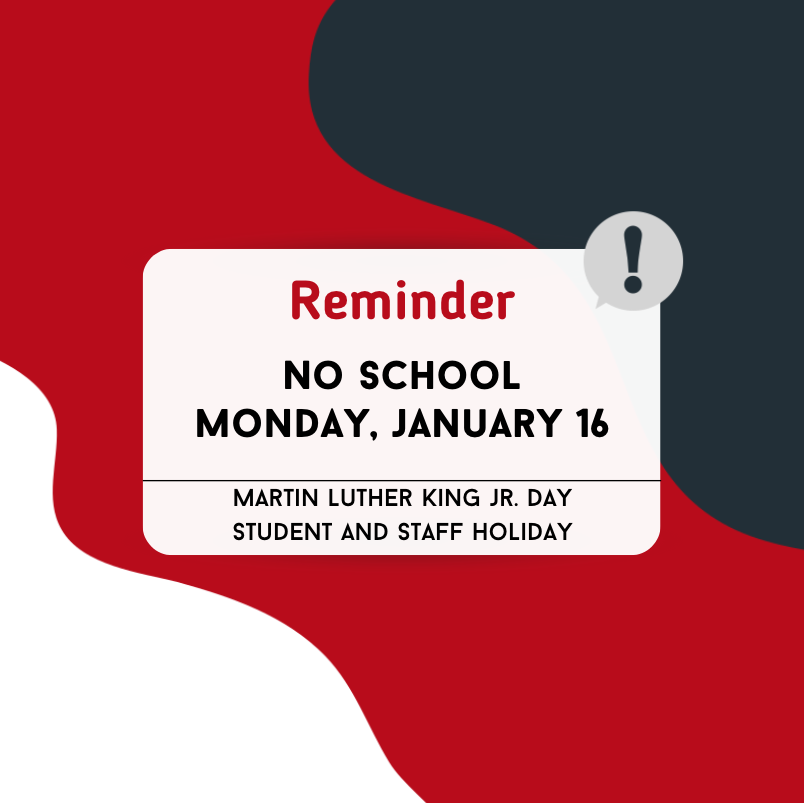 no school monday, january 16